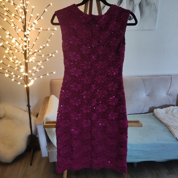 Connected Apparel Sequin Midi Formal Dress - Picture 2 of 4